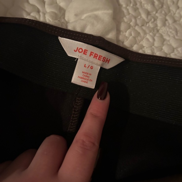 NWT Joe Fresh Brown Suede Pants - Picture 3 of 4